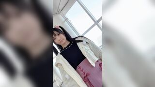 Lenfried Asian Cutie Showing Her Red Panties In a Public building Video