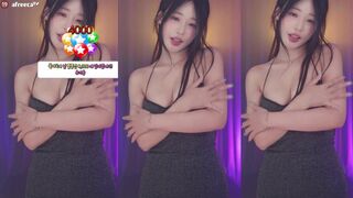 Haru in a Sexy Dress Showing Off Her Boobs and Ass Afreecatv Video