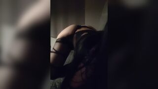 Hottie Teasing With Licking Ice Cream And Big Ass While Wearing Lingerie Video