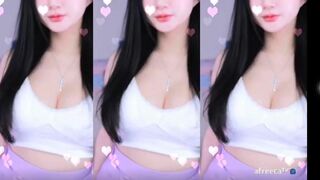 Han Jina Beautiful Asian Girl Doing a Lusty Dance For Fans Afreecatv Video