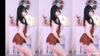 Han Jina In a Sexy Dress Dancing and Showing off Afreecatv Video