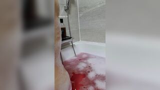 Hendoong Touching Her Horny Nipples And Sucking A Bottle In The Bathtub Video