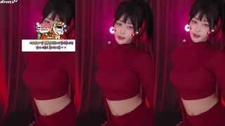 Haru Korean Hottie Showing off her Hot Dress While Dancing Afrecatv Video