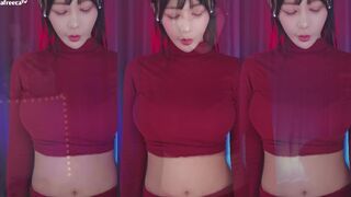 Haru With Juicy Curvy Booty Shakes It On Cam And Flashing Big Boobs When Dancing Afreecatv Video