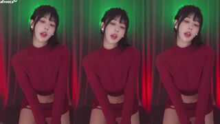 Haru Hot Korean Shows off Boobs and Curvy Booty on Cam Afreecatv Video