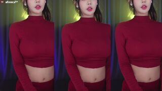 Haru Shows Off Her Juicy Curvy Booty When Dancing on live Cam Afreecatv Video