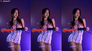 Unina In a Nurse Kit Exposing Booty on Cam While Shaking It hard Afreecatv Video