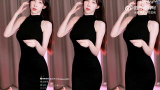 Sexy Asian In a Tight Dress SHows off booty While Dancing Afreecatv Video