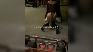 Jiaduobao11 Gets Horny On Gym And Gives Head While Showing Toyed Ass Video