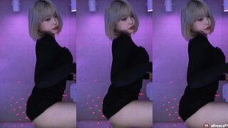 Korean Naxttyy1358 Hottie Showing Off her Big Booty While Shaking It Hard Afreecatv Video