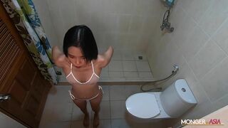 Bussaba Asian gets Caught On a Hidden Cam While She Sucks and Fucks A Hard White Cock Video