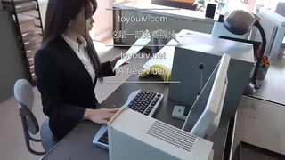 Miho Abe Gets Horny While Working and Masturbates Then Fucks After Going Home Until She Gets Huge Loads Of Cum on Her Video