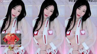 Korean Model Teasing Her Dark Nipples Through Her Clothes While Dancing AfreecaTV Video