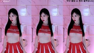kmj87990 Sexy Asian in a Cheerleader Kit Dancing Afreecatv Video