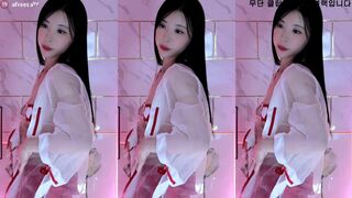 Korean Whore Teasing With Tits While Wearing Seethrough Video