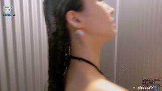 Hyomin Big Booty Teasing In The Pool And Touching Tits While Showering Afreecatv Video