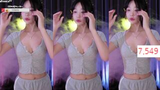 Haru Amazing Asian Loves Dancing On Live Afreecatv Video
