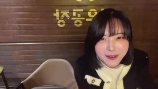 Ahego Sisters Teasing Their Fans In A Public Restaurant On Live Stream Video