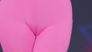Asian In Pink Leggings Shows Off Pussy Umc Model Video