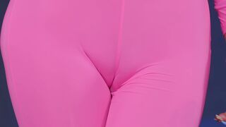 Asian In Pink Leggings Shows Off Pussy Umc Model Video