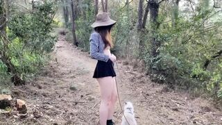 ZhouYiQin Bend Over And Teasing Her Big Ass While Hiking Outdoor Video