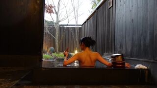 Unagichan Get In To A Hot Bathtub While Naked And Scrubbing Sexy Body Video
