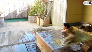 Unagichan Having Hot Bath Outdoor Fully Naked And Touching Tits Video