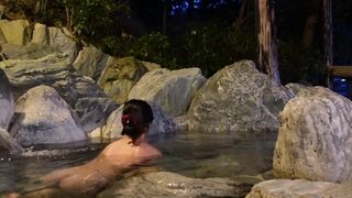 Unagichan Naked And Touching Cute Tits While Bathing Outdoor Video