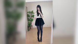 Ayachamo_1028 Teasing Her Big Ass While Wearing Stockings Video