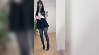 Ayachamo_1028 Teasing Her Big Ass While Wearing Stockings Video