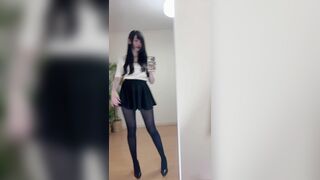 Ayachamo_1028 Teasing Her Big Ass While Wearing Stockings Video