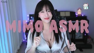Mimojoo With Thick Boobs Teasing Her Fans With ASMR Video