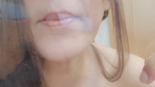 Hime Lovely Spitting Licking And Kissing A Glass Teasing Video