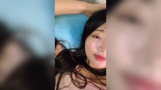 Busty Asian With Sexy Lips Teasing Her Fans Video