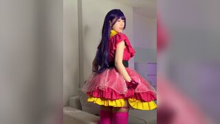 Meriol Chan Asian In Cute Frock Showing Booty On cam Video