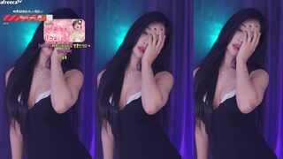Haru S2 Sexy Korean Fit Dancer In Black Dress Afreecatv Video