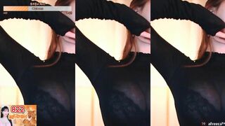 Eunyoung Sexy Asian In Tight Tiny Shorts dancing While Getting her Jiggling Big Boobs Caught on Cam Afreecatv Video