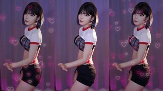 Yule Asian teen Doing a Sexy Dancing on Live Video