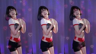 Yule Asian Nasty Teen Showing Off her Dancing On Live Video