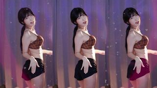 Yule Pretty Asian In Tiny Shorts Dancing Video