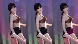 Yule Pretty Asian In Tiny Shorts Dancing Video