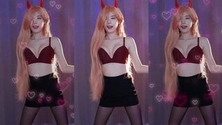Yule Asian Cutie In Red Hot Sporty Top Dancing Off Video