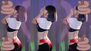 Yule Sexy Asian Dancer Wearing Tight bra and Sport Panty Dancing Video