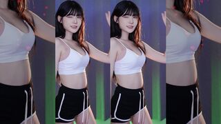 Yule Slim Cutie Showing her Tight Small Ass When Dancing Video