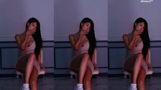 Hyeming Asian Wearing Tight Dress Gets Her Panties Caught On Cam While Dancing Live Video