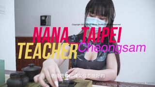 Nana_taipei Hot Asian Gets Pussy Exposed On Cam From Under Table Onlyfans Video