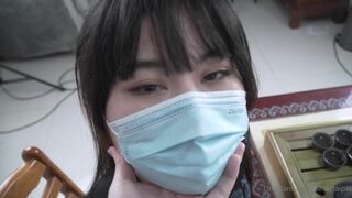 Nana_taipei Hot Asian Gets Pussy Exposed On Cam From Under Table Onlyfans Video