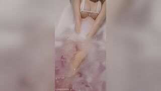 Korean Gravures Hot Asian Model Showing Herself On Bathtub For Sexy Photoshoot Video
