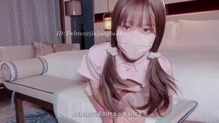 jiujiangbaby Asian Sucks And Rides Dildo After Rubbing it With Feet Video