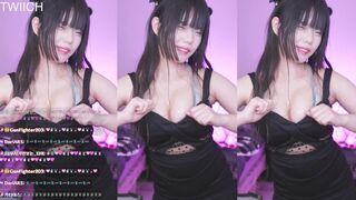 ny991017 Curvy Tit Asian In Black Dress Dancing Video